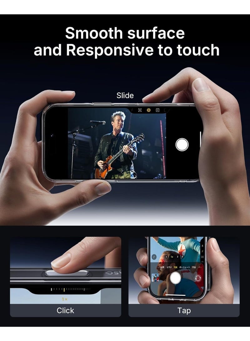 جراب شفاف لهاتف آيفون 17 برو ماكس - مزود بزر للتحكم بالكاميرا، فائق النحافة، مقاوم للصدمات، مقاوم للاصفرار، مقاوم للخدوش، قبضة محسنة، جرابات هواتف مزخرفة يمكنك صنعها بنفسك (لهاتف آيفون 17 برو ماكس) - Image 5